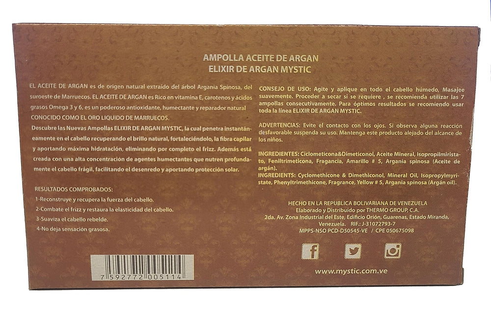 Kleravitex Mystic Argan Oil Ampoule on damp hair scene for deep hydration and manageability.
