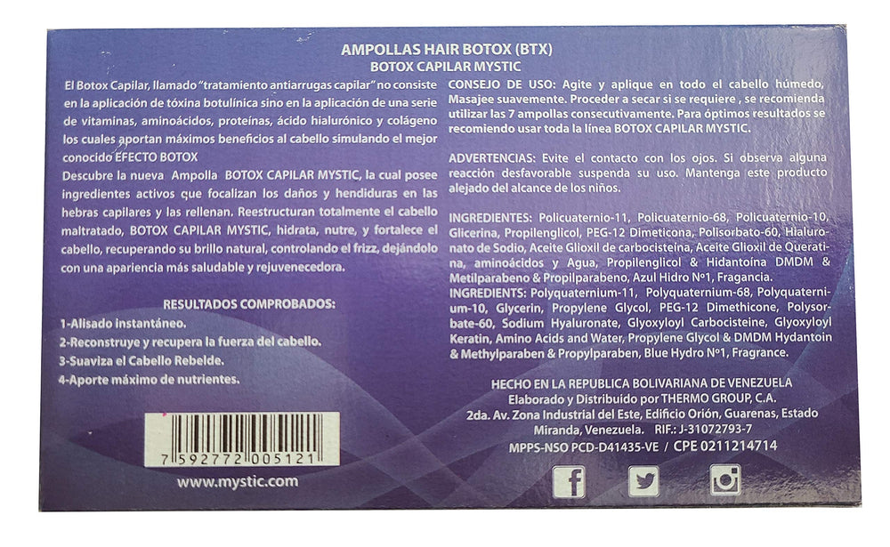 Kleravitex Mystic Biotex Ampoule demonstrating frizz control for smoother strands.