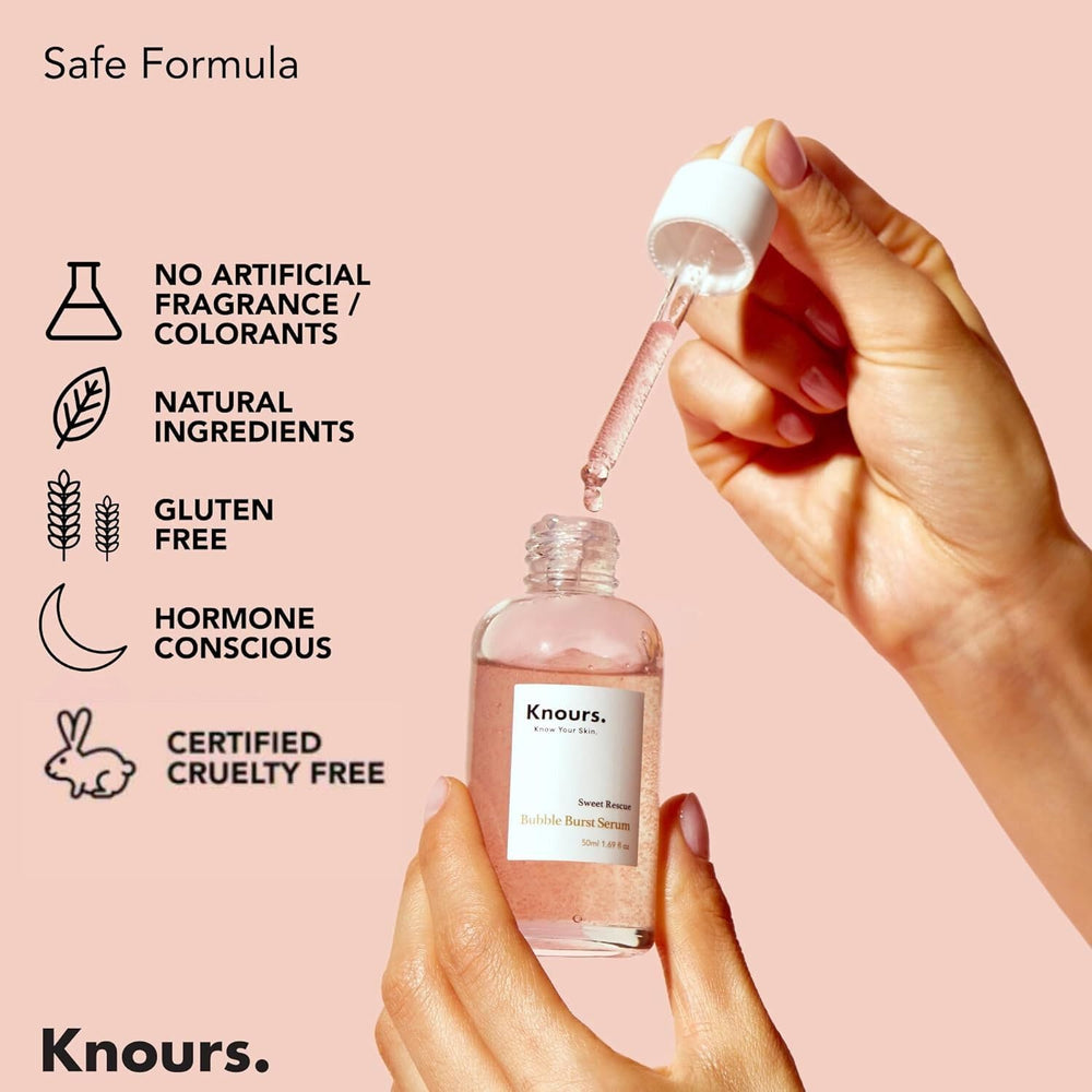 Knours clean beauty label indicating paraben-free and vegan formulation