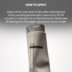 Knours Vitamin C firming finish yields bright, luminous skin after removal