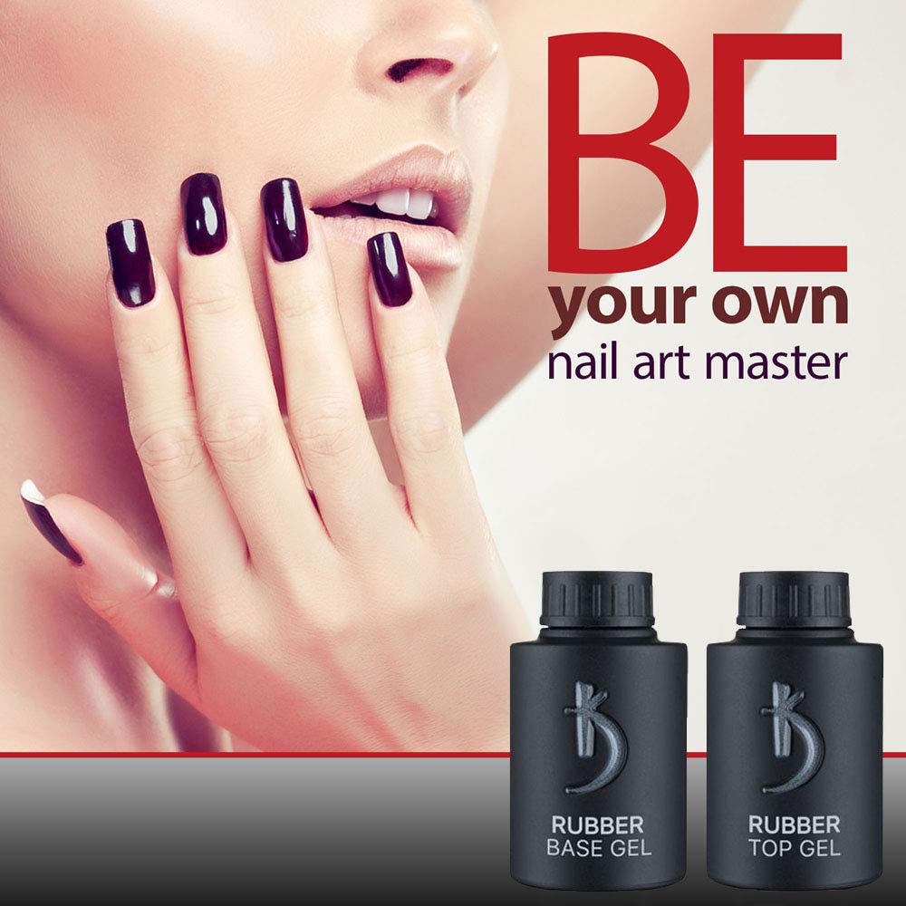 KODI Rubber Base Gel cures under LED or UV lamp.