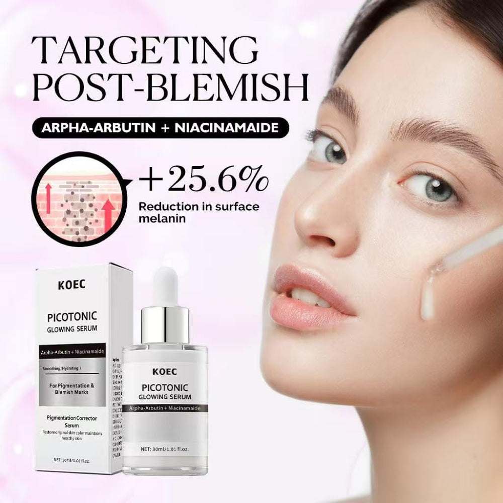 KOEC Pink Spicule Serum dispensing action hints at a smooth application.