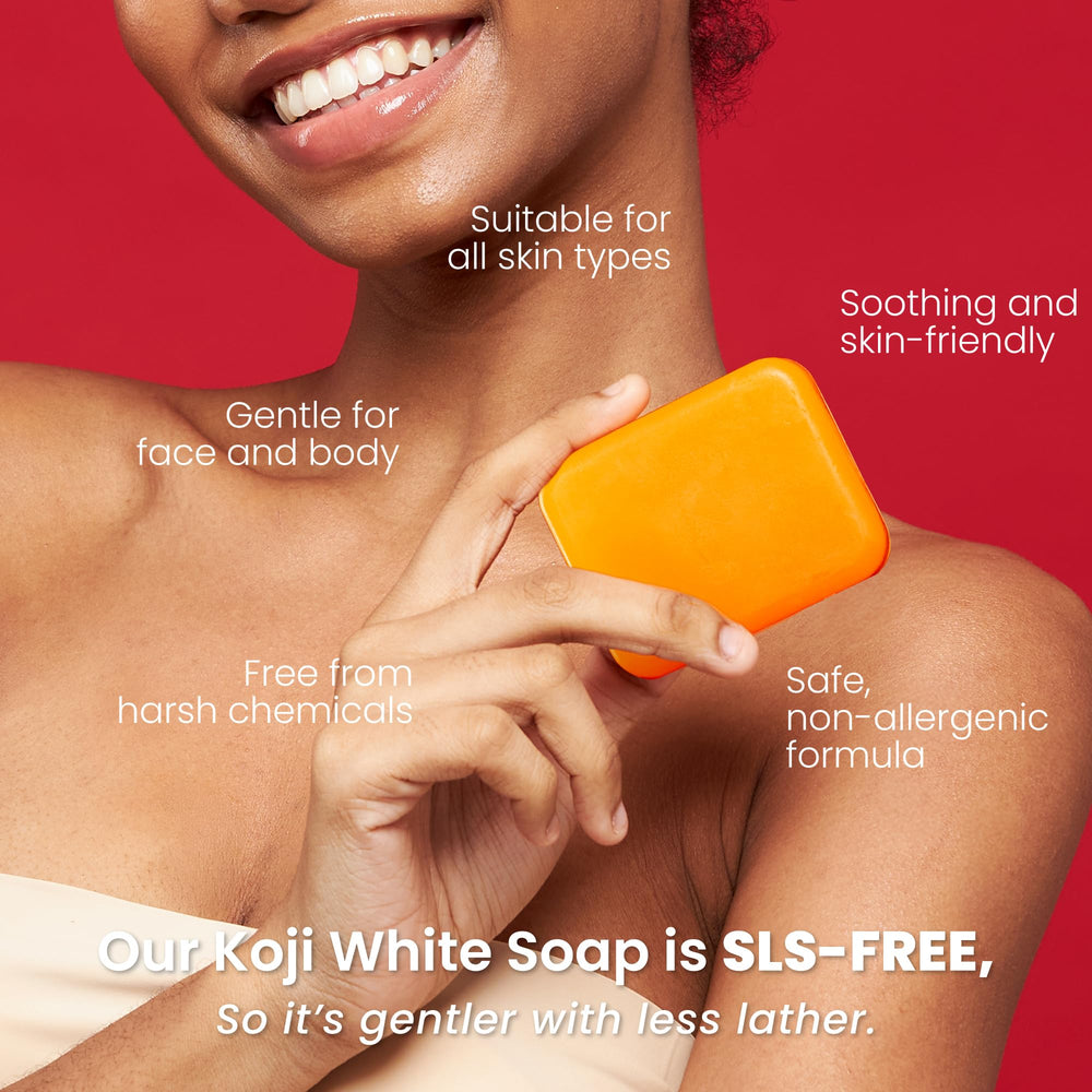 Koji White paraben-free and SLS-free bar supports clean, plant-powered skincare.