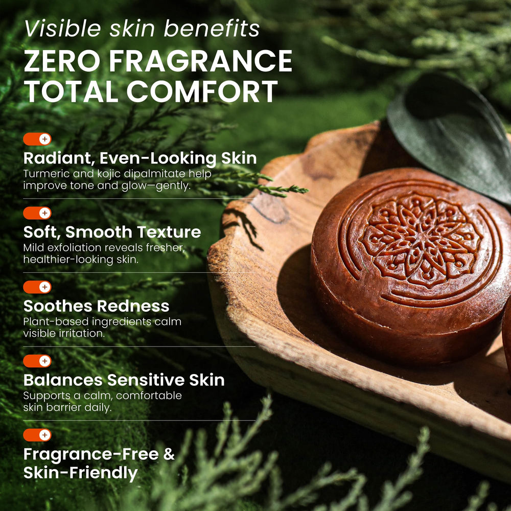 Koji White vegan fragrance-free label signals clean beauty.
