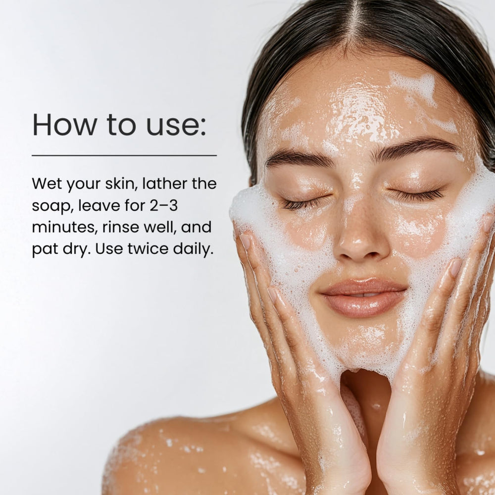 Kojic Plus creamy lather supports daily cleansing for face and body.