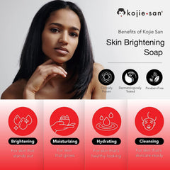 Kojie San tea tree oil soap close-up promotes clear pores.