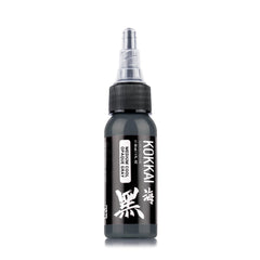 Kokkai Sumi Cool Gray ink droplets—high-pigment, water-based formula for smooth application.