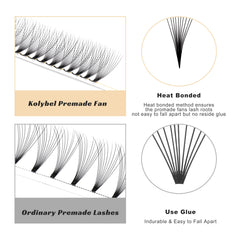 Kolybel premade lash fans offer stable curl that lasts weeks.