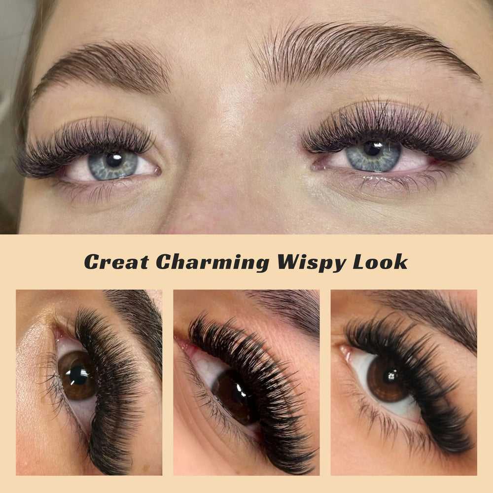 Kolybel premade lash fans come in a 1000-fan box for cost efficiency.