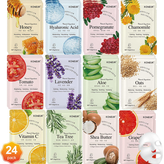 KONEUK lemon sheet mask for daily glow and hydration.