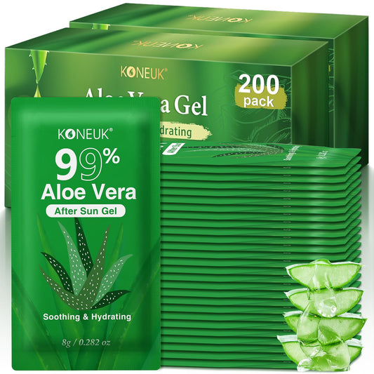 KONEUK Aloe Vera Gel bulk-pack sachets for on-the-go moisture