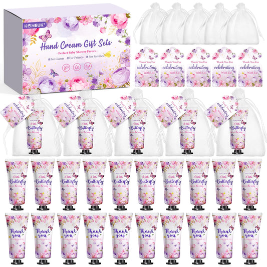 KONEUK bluebell hand cream set with butterfly packaging, ideal for baby shower favors