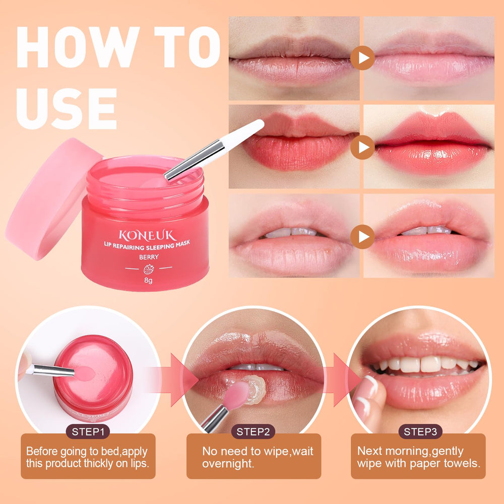 KONEUK berry flavor lip mask for nourished color