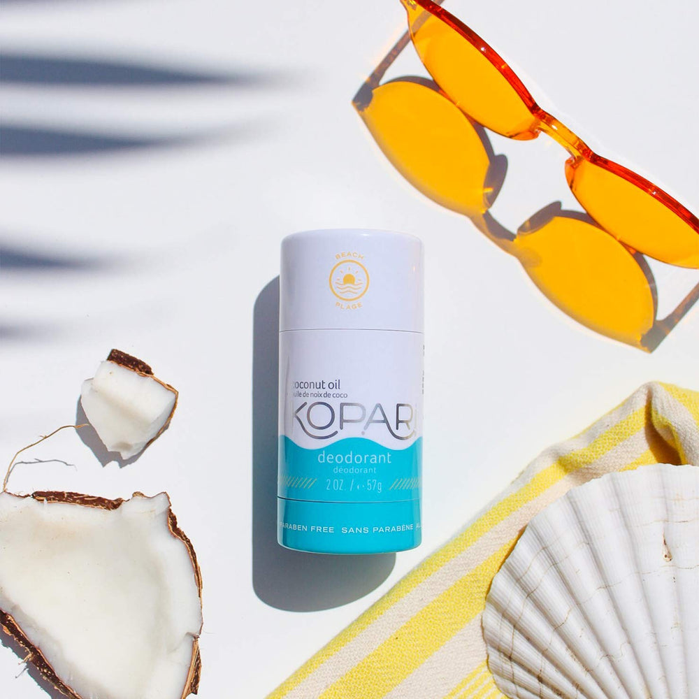 Kopari texture close-up highlights hydrating coconut oil and sage oil blend.