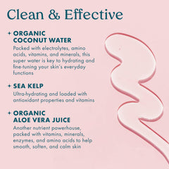 Kopari Jumbo Coconut Hydrating Body Wash sea kelp detail highlighting moisture