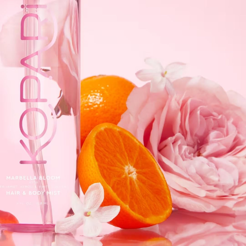 Kopari Marbella Bloom packaging emphasizing sustainable design and upcycled materials