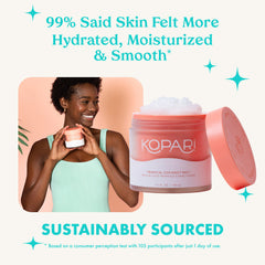 Bottle application on skin demonstrates lightweight hydration and natural glow.