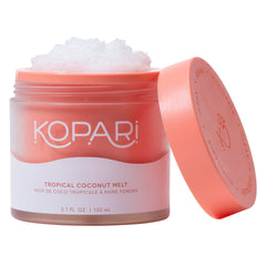 Kopari Organic Tropical Coconut Melt bottle for versatile skin, hair, and body use.