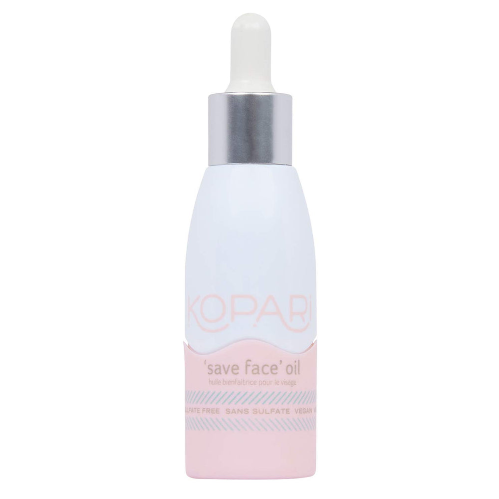 Kopari Save Face Oil full-size bottle front view highlighting hydration potential