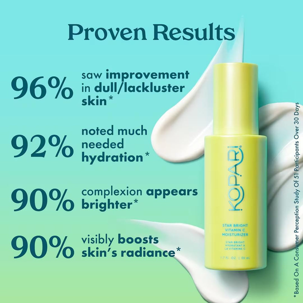 Kopari Starfruit extract visual highlights brightening potential and natural glow.