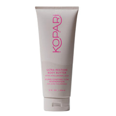 Kopari Ultra Restore Body Butter jar showing rich moisture and glow