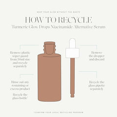 KORA Organics Turmeric Glow Drops pump close-up shows applicator.