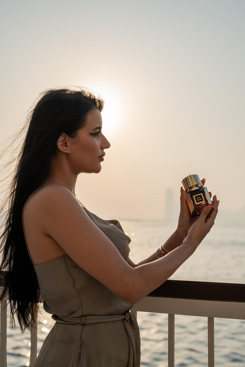 KORBAJ PARFUMS Rose Sands heart notes deliver honey and tonka bean for depth.