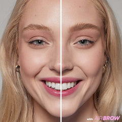 Kosas Air Brow Honey Blonde swatches displaying warm, blendable color