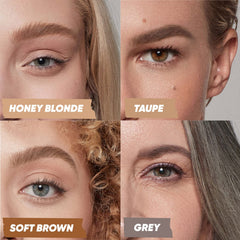 Kosas Air Brow vegan formula with castor oil nourishes brow hairs