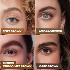 Kosas Air Brow vegan ingredients label highlights clean, fragrance-free formula