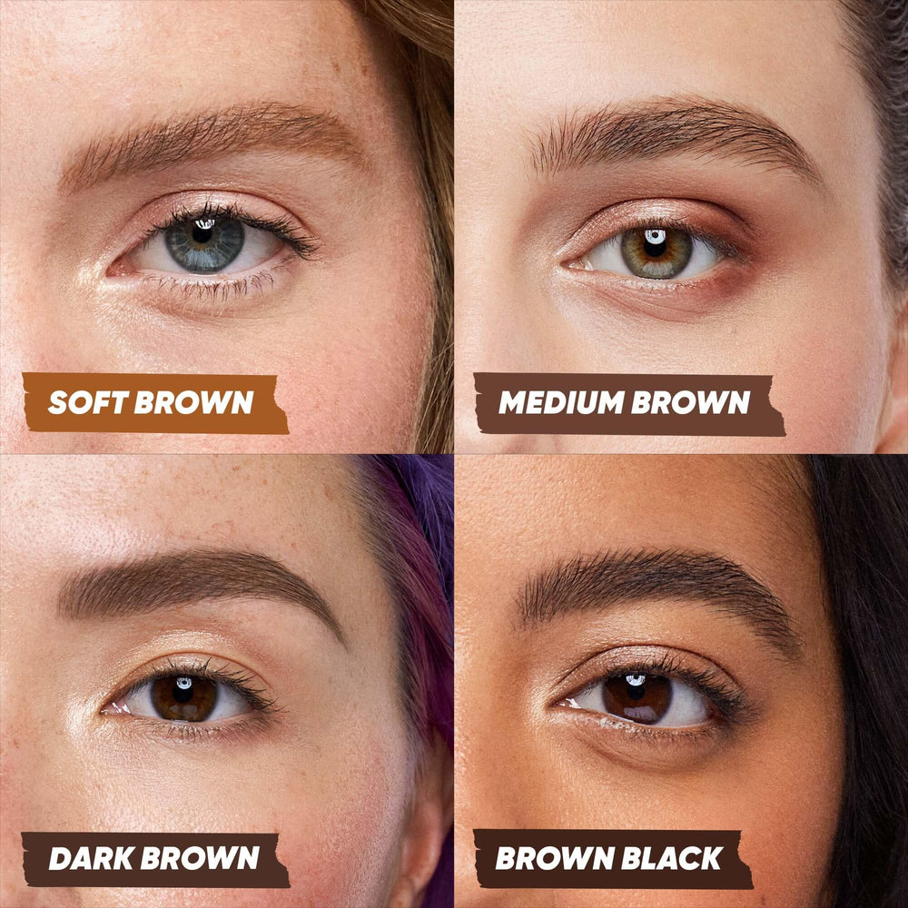 Kosas Brow Pop Nano 1mm precision stroke detail for natural brow texture.