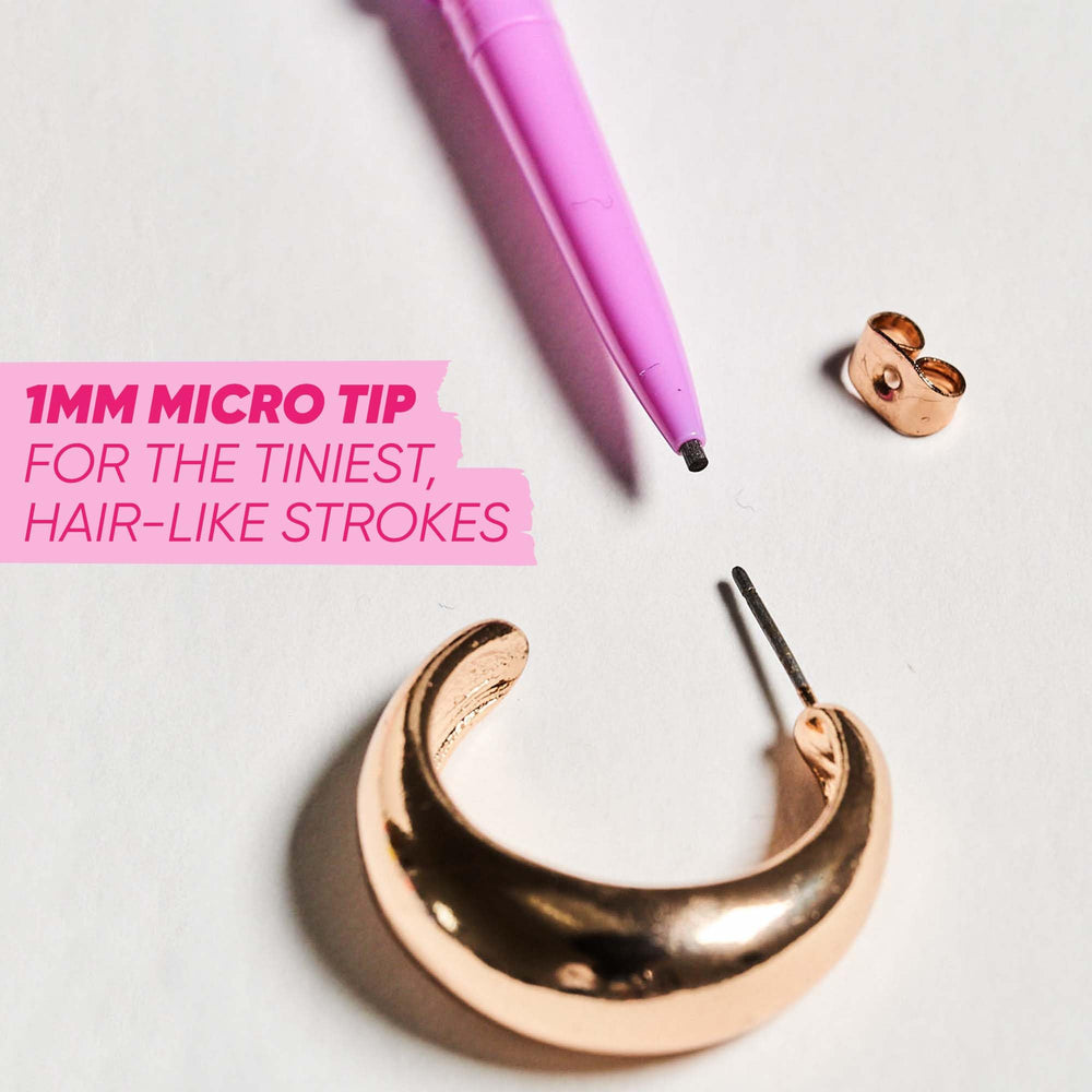 Kosas Brow Pop Nano long-wear formula keeps brows defined throughout the day.