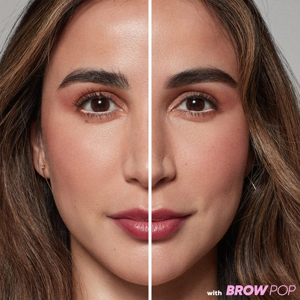 Kosas Brow Pop spoolie blends for a seamless, natural finish.