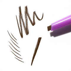 Kosas Brow Pop thin side shapes with precise feathered strokes