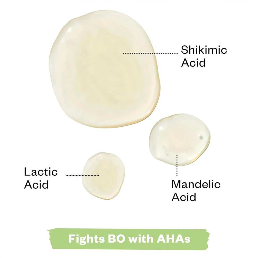 Kosas Chemistry Deodorant ingredient label emphasizing clean skincare benefits.
