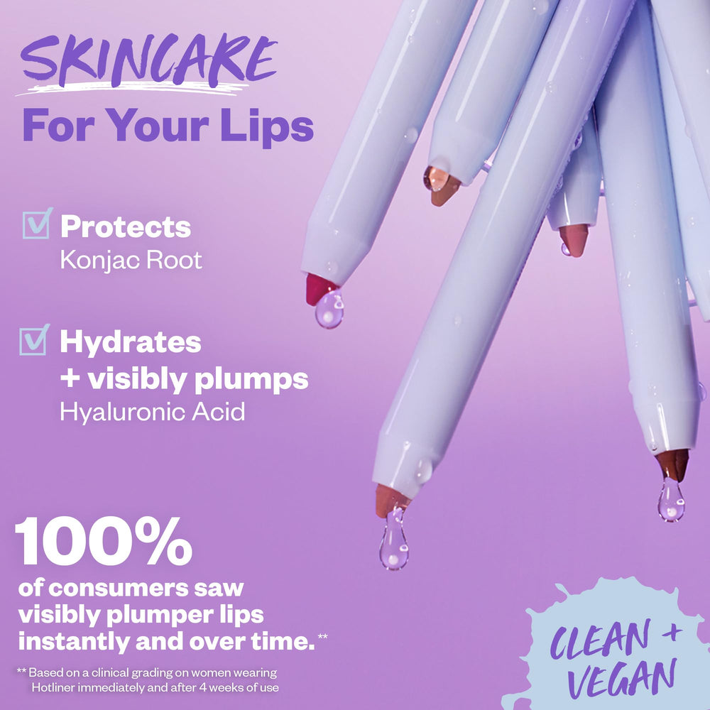 Kosas Hotliner with hyaluronic acid hydration for comfortable wear.