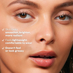Kosas DreamBeam ceramides and peptides info, supports skin moisture and resilience.