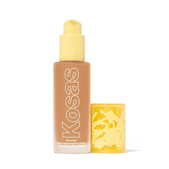 Kosas Revealer bottle and pump enabling precise, lightweight application for a natural finish