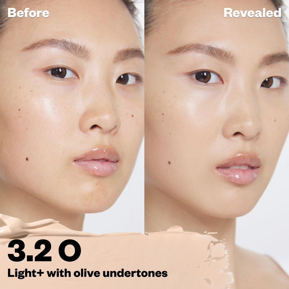 Kosas Revealer Concealer swatch on skin showing medium coverage.