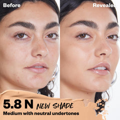 Kosas Revealer Concealer swatch on skin demonstrating buildable coverage.