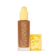 Kosas Revealer foundation bottle closeup with SPF 25 for natural finish.