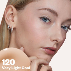Kosas Revealer texture swatch highlights lightweight breathable formula.