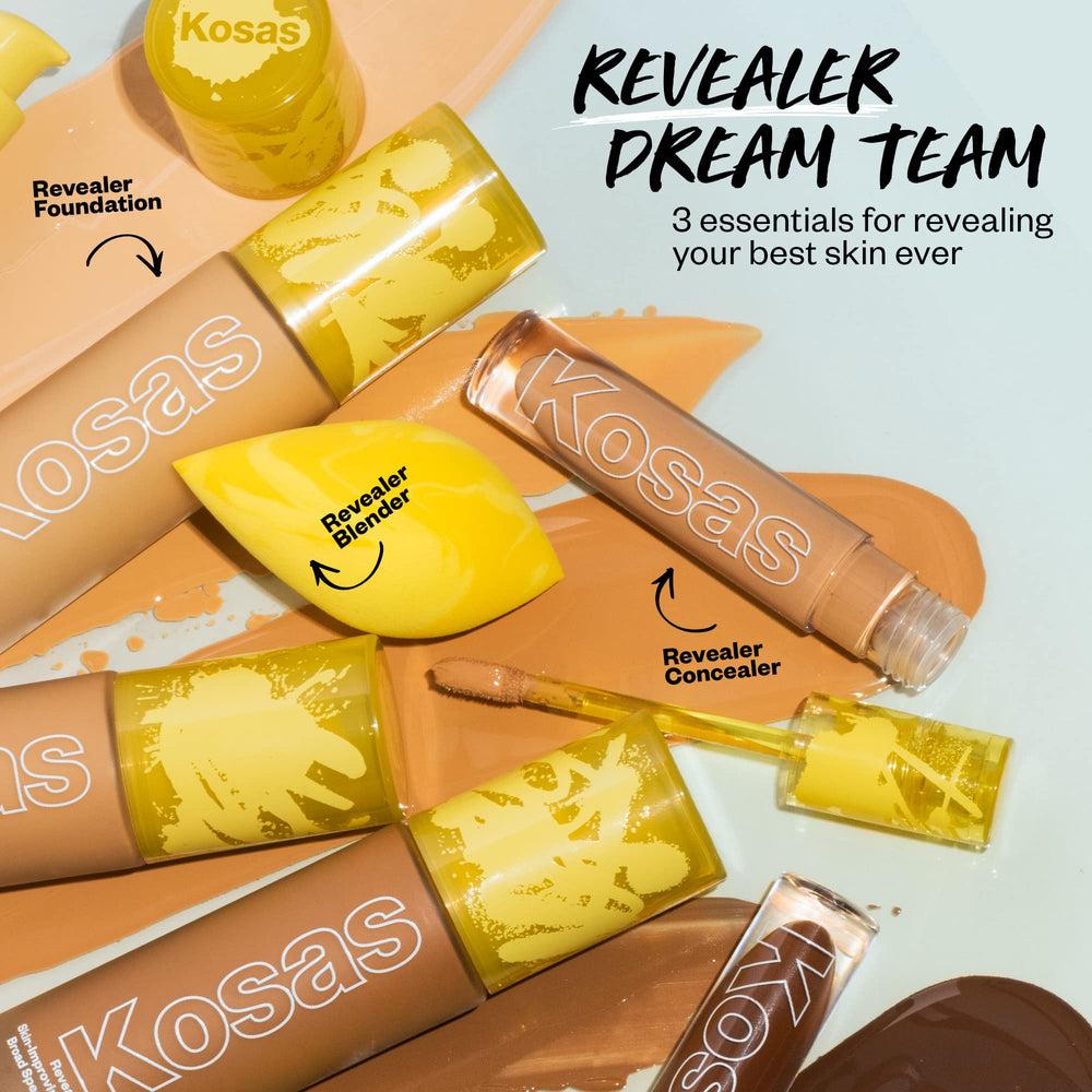 Kosas Revealer packaging box communicates clean beauty credentials
