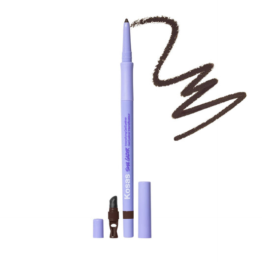 Kosas Soulgazer waterproof-eyeliner delivering all-day definition with a smudge-proof finish.