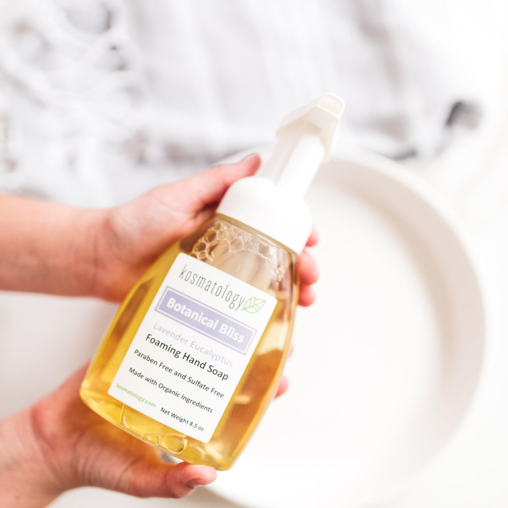 Kosmatology Botanical Bliss family-friendly setting for safe hand washing for all ages.