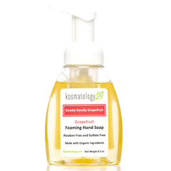 Kosmatology Goody-Goody Grapefruit foaming hand soap bottle front shows a gentle, moisturizing cleanse for daily use.