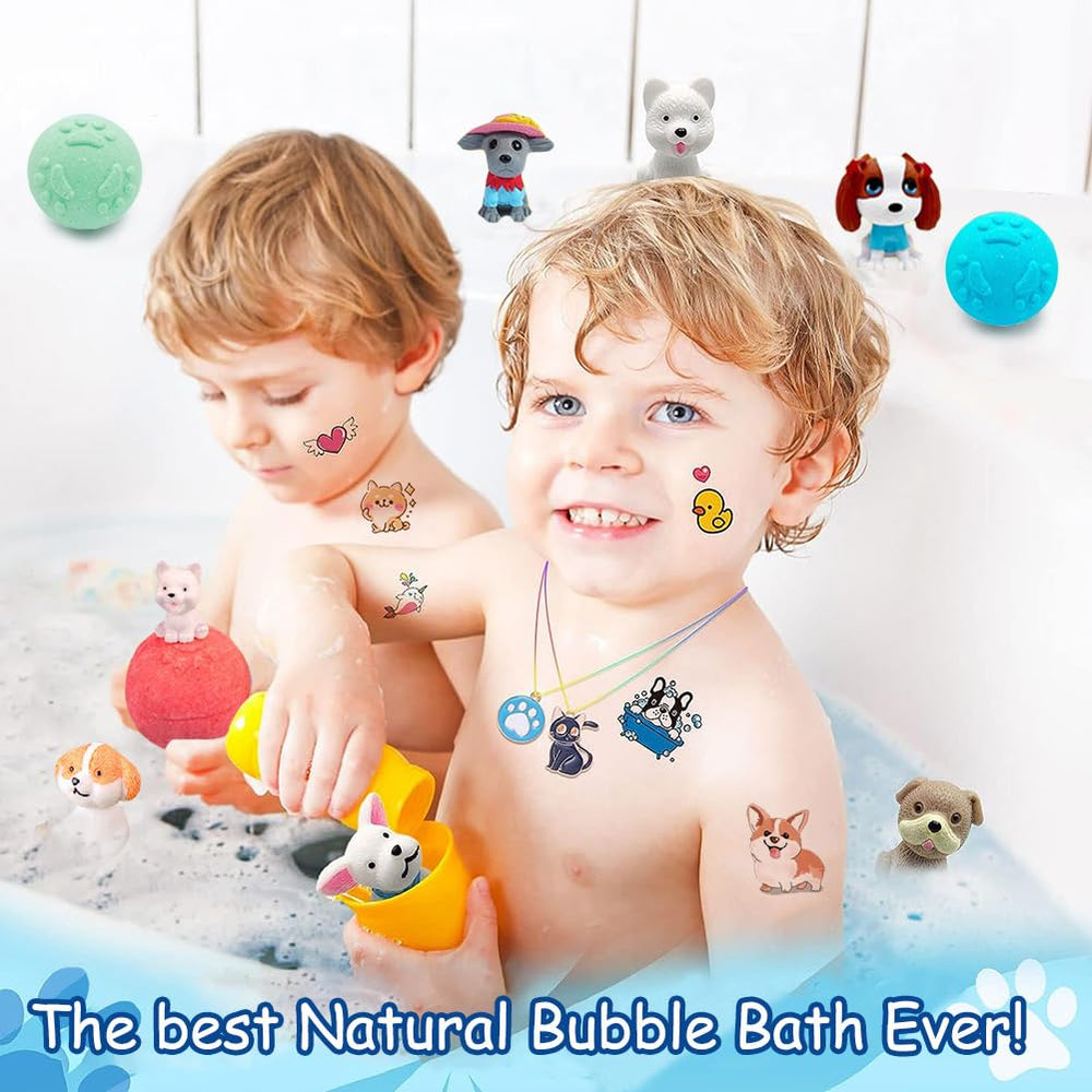 Kottke surprise puppy doll inside adds collectible bath time moments.