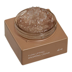 KOY Flow Lifting Wrapping Cream bottle showcases premium packaging and daily hydration benefits.