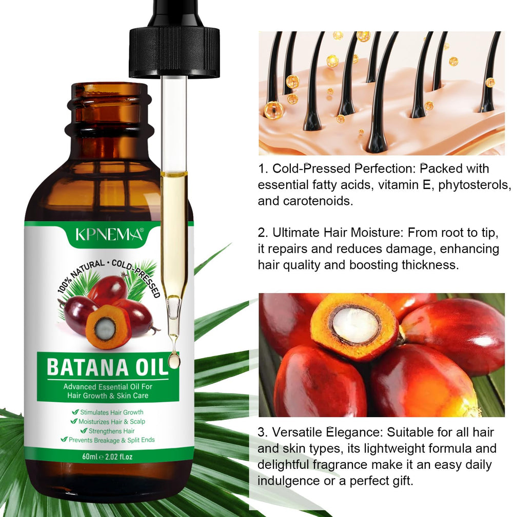KPNEMA Batana Oil used in shower with shampoo for nourishment