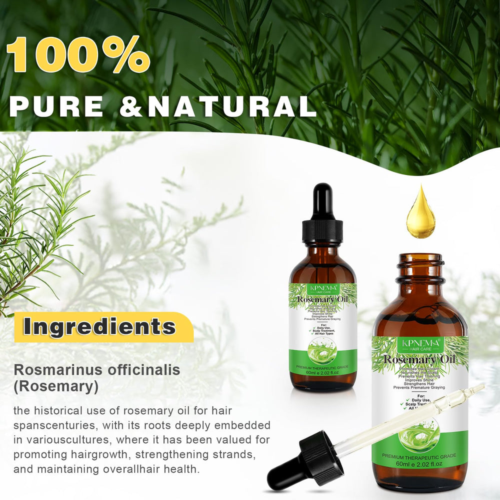 KPNEMA rosemary oil dropper close-up for precise application